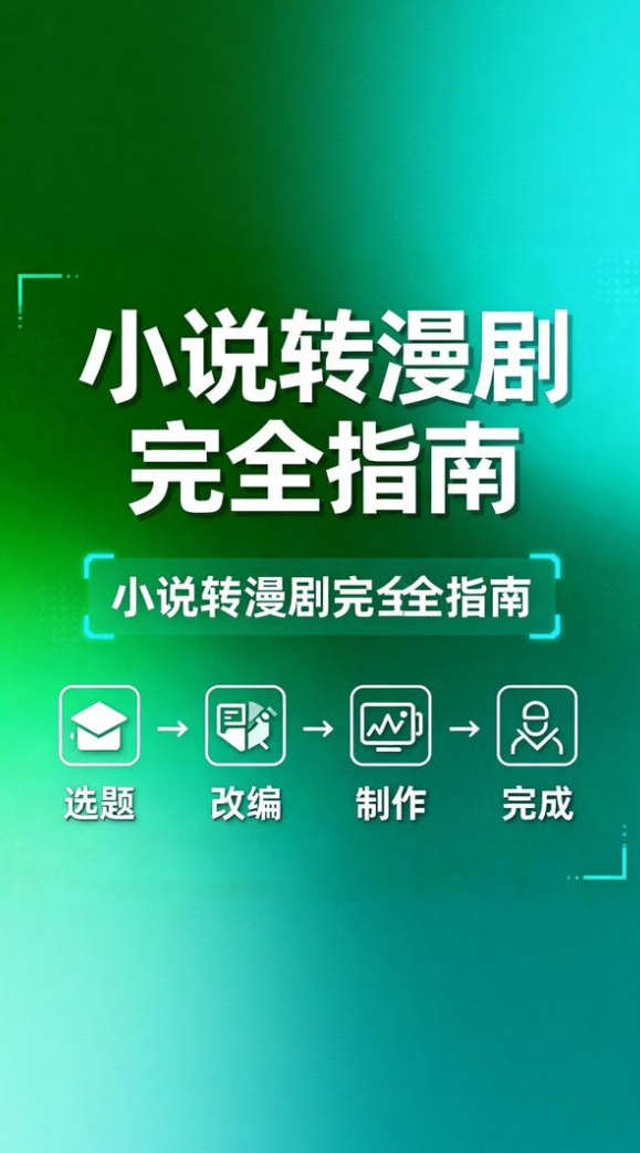 小说转漫剧完全指南：从选题改编到AI制作全流程