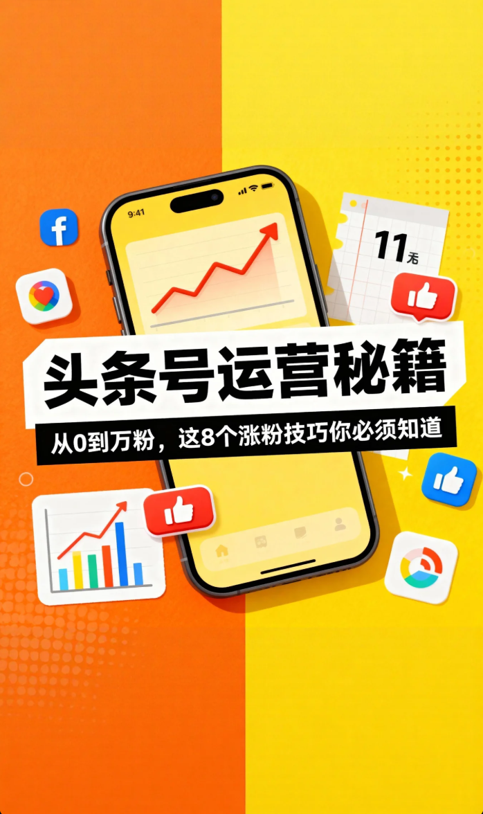 头条号运营秘籍：从0到万粉，这8个涨粉技巧你必须知道